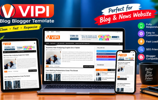 VIPI Blog Blogger Template Free Download v1.0